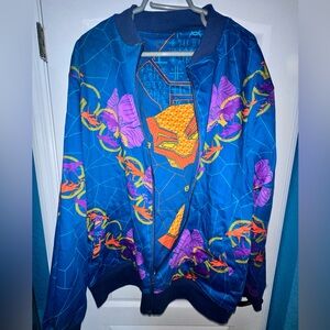 NEW Disney Marvel Black Panther Jacket Adult Large Reversible Wakanda Bomber